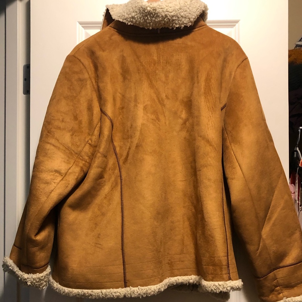 Larry Levine faux suede and shearling coat - Picture 5 of 5